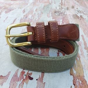 Coach linen belt